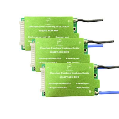 ODM 0.065 밀리미터 리튬 이온 배터리 BMS, 리튬 배터리 PCB BMS 10S 36V 15A