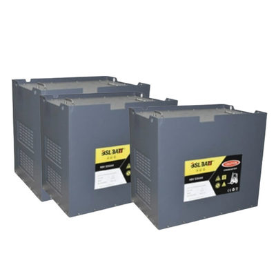 48V 400AH 15S2P 검은 지게차 LiFePO4 리튬 건전지 팩 딥 사이클