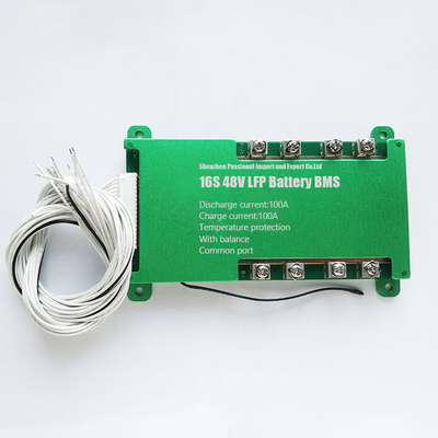 85v LiFePO4 배터리 BMS 공통 포트 16S 48V 100A BMS 스크류형에 견디세요