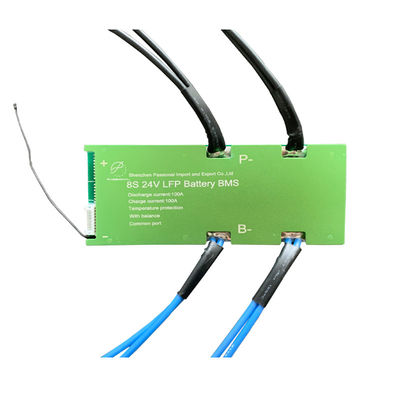 일반적인 항구 PCB Li 이온 건전지 BMS 8S 24V 100A 리튬 이온 건전지 관리