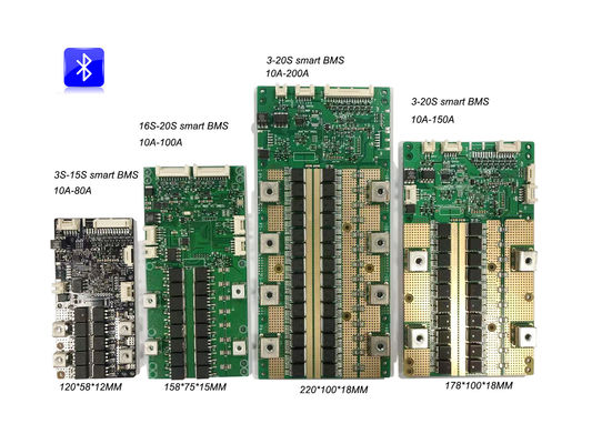 20S 72V 리튬 이온 전지 현명한 BMS 전지 RS232 블루투스 APP  50A 100A 200a