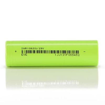 에아이크를 위한 18650 베터리 셀 2900mAh 3.7V NCM 전날 리튬 이온 셀 라이트 그린